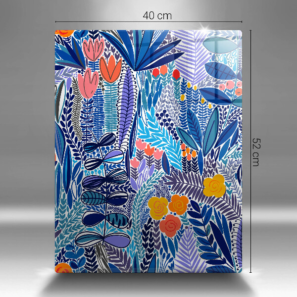 Protection plaque induction Prairie peinte