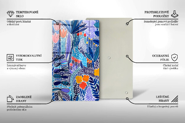 Protection plaque induction Prairie peinte