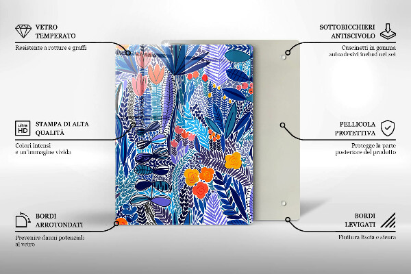 Protection plaque induction Prairie peinte