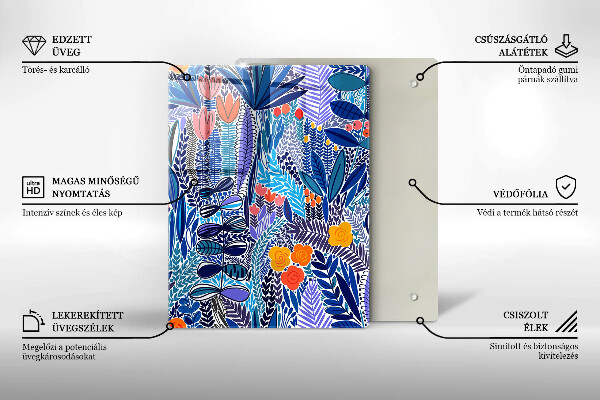 Protection plaque induction Prairie peinte