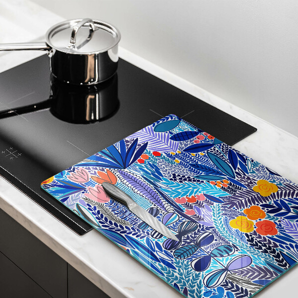 Protection plaque induction Prairie peinte