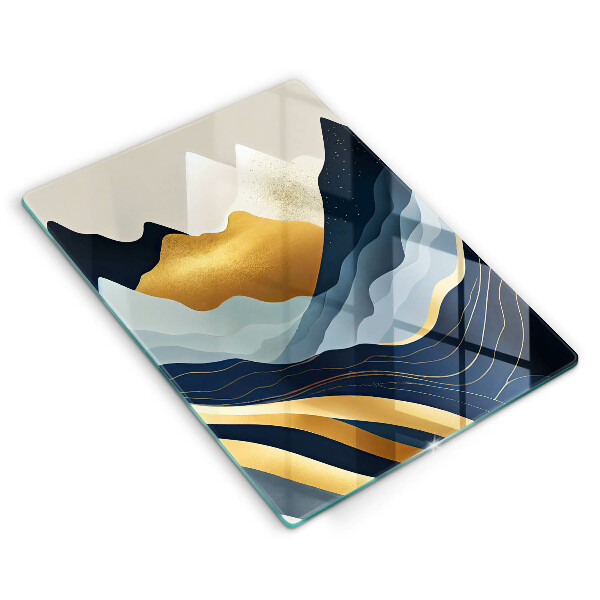 Protection plaque induction Montagnes abstraites