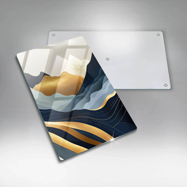 Protection plaque induction Montagnes abstraites
