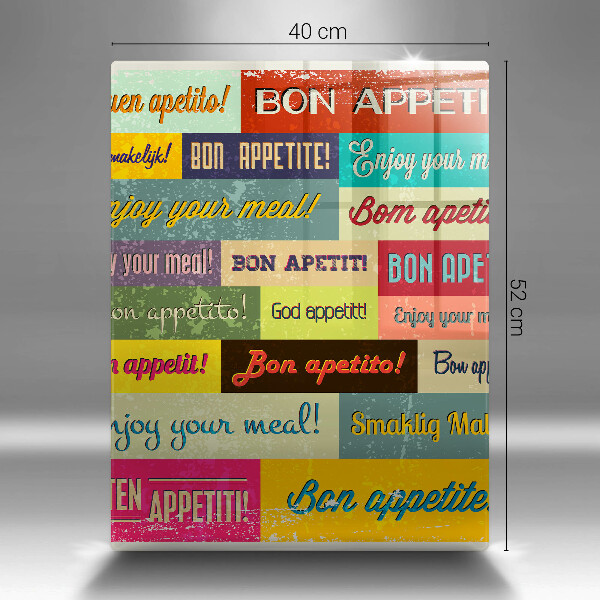 Protection plaque induction Sous-titres Bon appétit langues