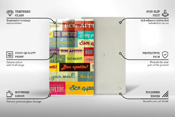 Protection plaque induction Sous-titres Bon appétit langues