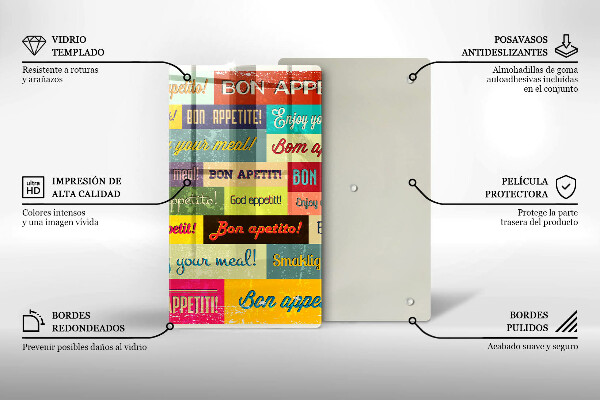 Protection plaque induction Sous-titres Bon appétit langues