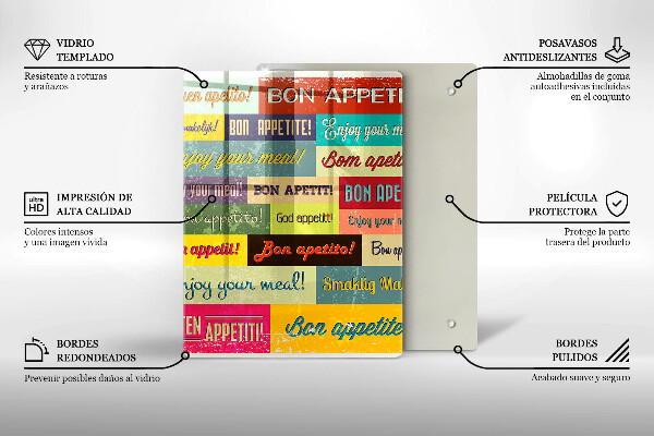 Protection plaque induction Sous-titres Bon appétit langues