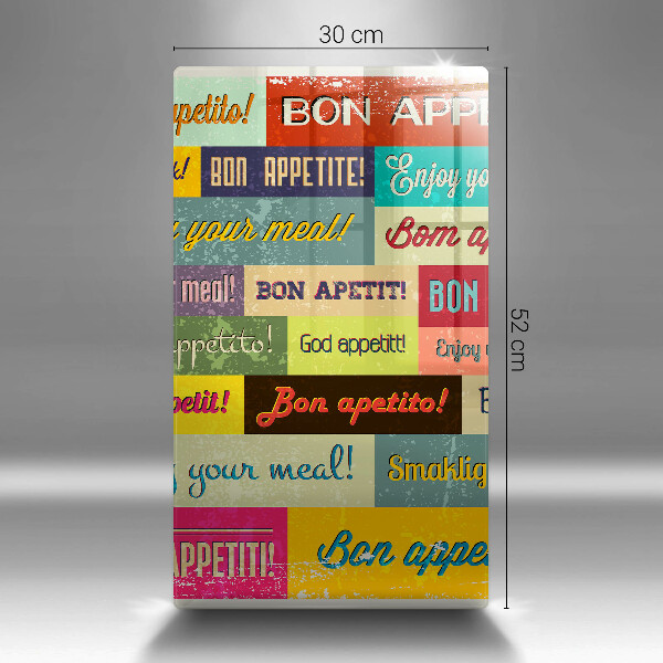 Protection plaque induction Sous-titres Bon appétit langues