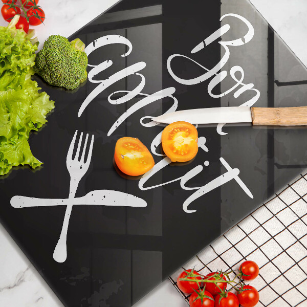 Protection plaque induction Inscription Bon appetit