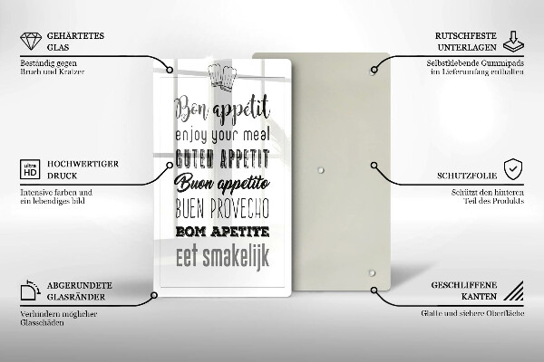 Protection plaque induction Inscription de cuisine disant