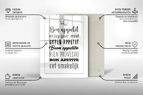 Protection plaque induction Inscription de cuisine disant