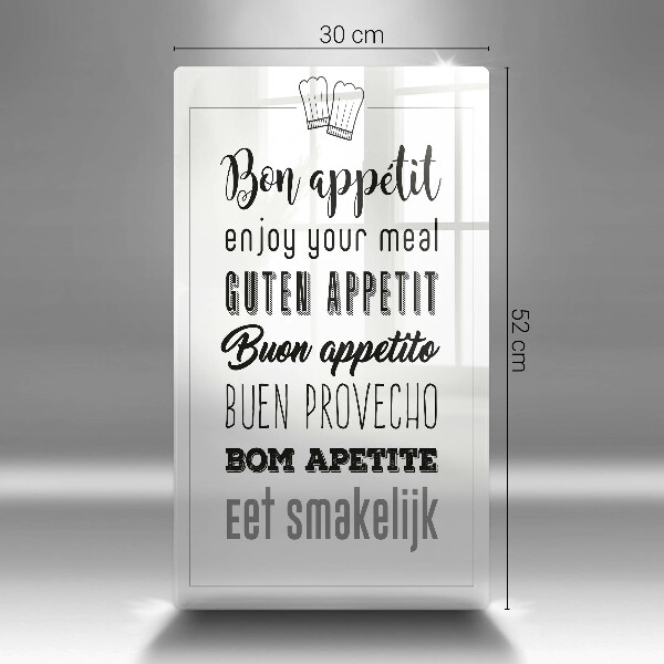 Protection plaque induction Inscription de cuisine disant