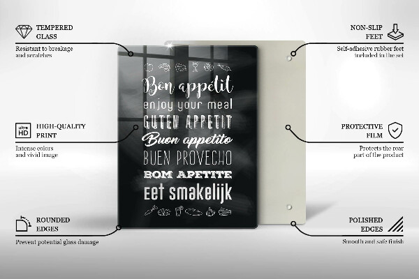 Protection plaque induction Inscription de cuisine disant