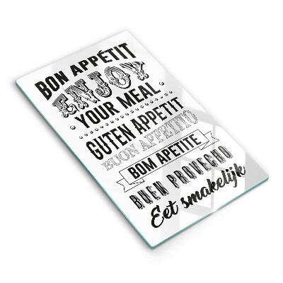 Protection plaque induction Inscription pour la cuisine phrase