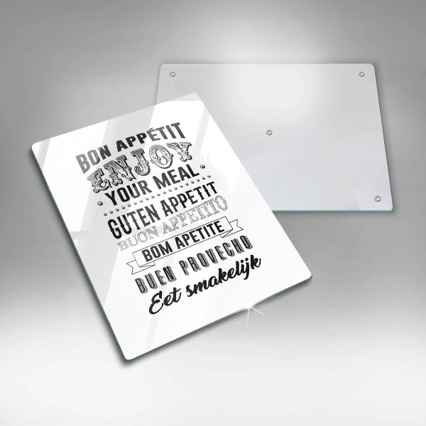 Protection plaque induction Inscription pour la cuisine phrase