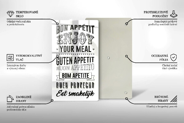 Protection plaque induction Inscription pour la cuisine phrase