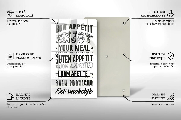 Protection plaque induction Inscription pour la cuisine phrase