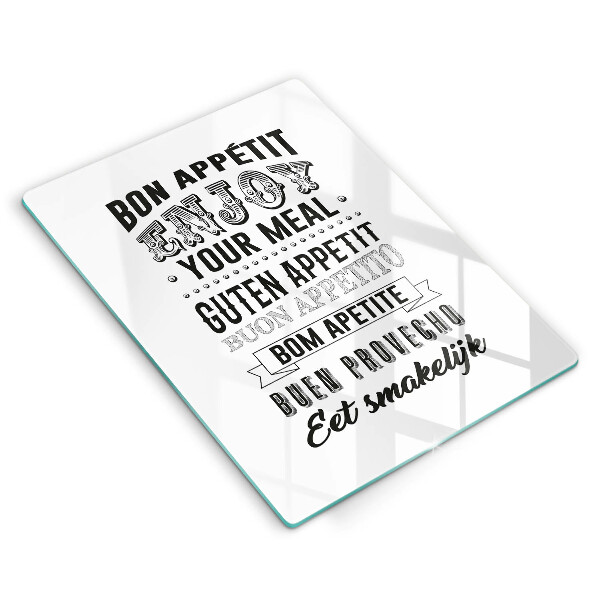 Protection plaque induction Inscription pour la cuisine phrase