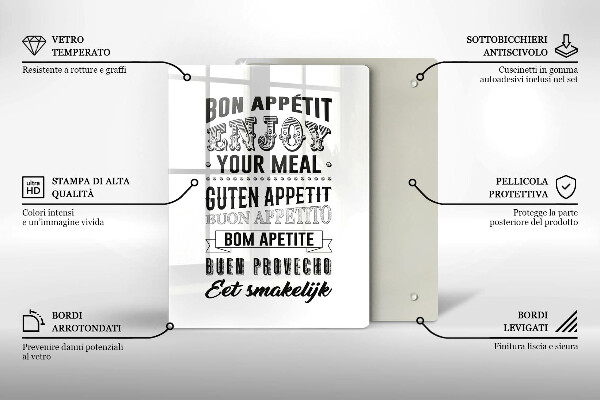 Protection plaque induction Inscription pour la cuisine phrase