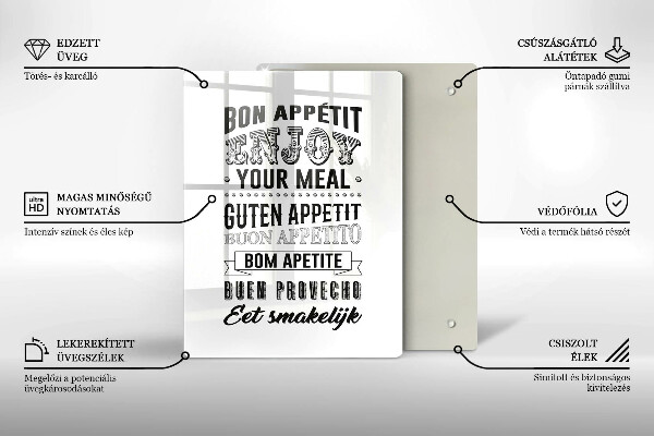 Protection plaque induction Inscription pour la cuisine phrase