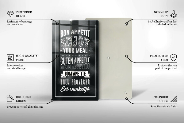 Protection plaque induction Inscription pour la cuisine phrase