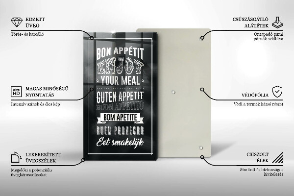 Protection plaque induction Inscription pour la cuisine phrase