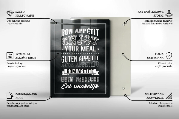 Protection plaque induction Inscription pour la cuisine phrase