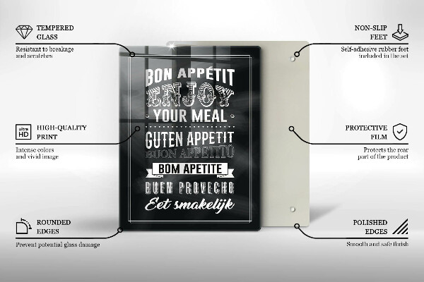 Protection plaque induction Inscription pour la cuisine phrase