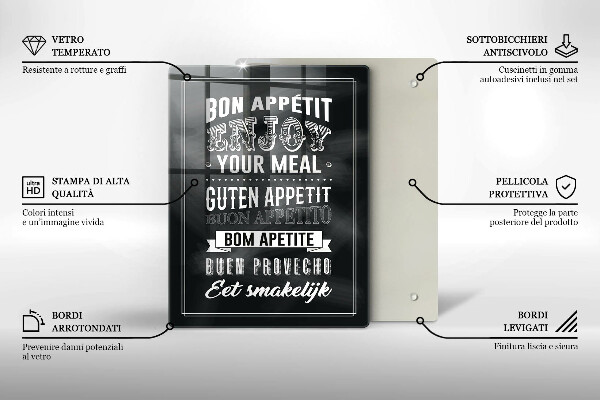 Protection plaque induction Inscription pour la cuisine phrase