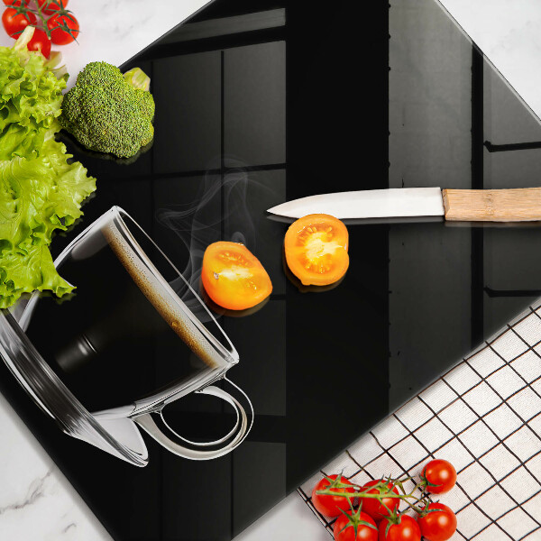 Protection plaque induction Un verre de café chaud