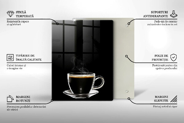 Protection plaque induction Un verre de café chaud