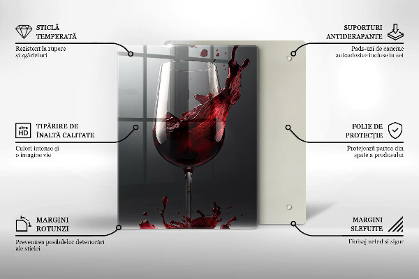 Protection plaque induction Vin rouge dans un verre
