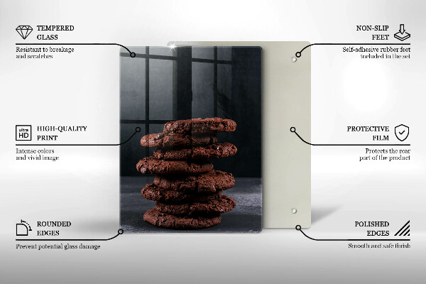 Protection plaque induction Biscuits nappés chocolat noir