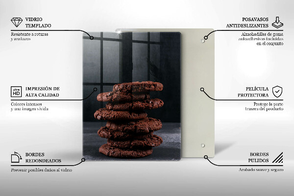 Protection plaque induction Biscuits nappés chocolat noir