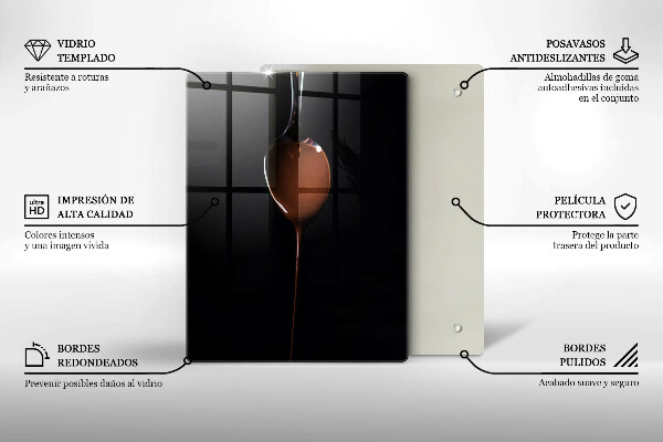 Protection plaque induction Une cuillère de chocolat