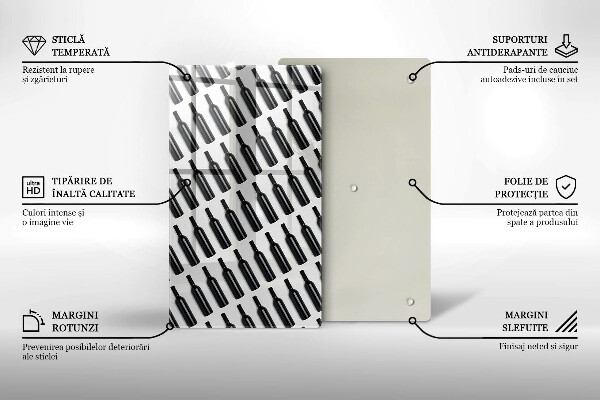 Protection plaque induction Bouteilles de vin noir