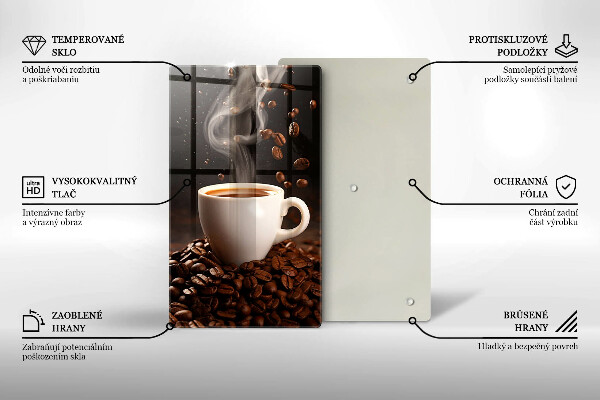 Protection plaque induction Tasse de café chaude