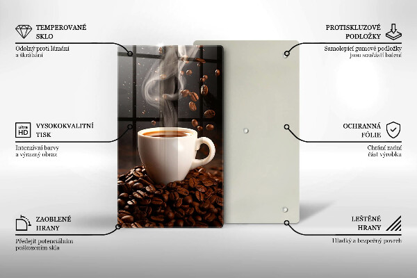 Protection plaque induction Tasse de café chaude