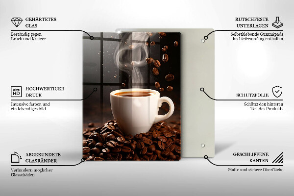 Protection plaque induction Tasse de café chaude