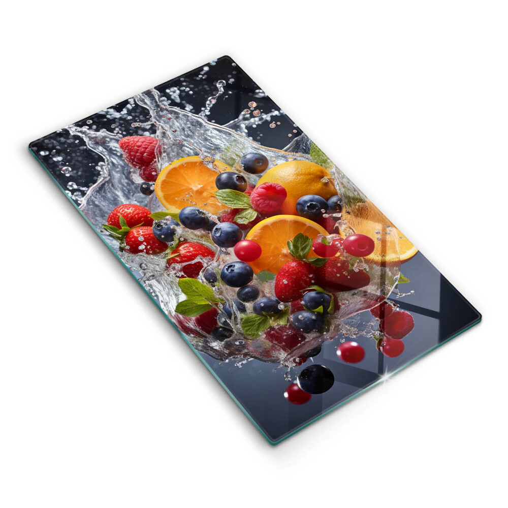 Protection plaque induction Fruits dans l'eau