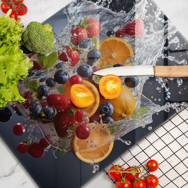 Protection plaque induction Fruits dans l'eau