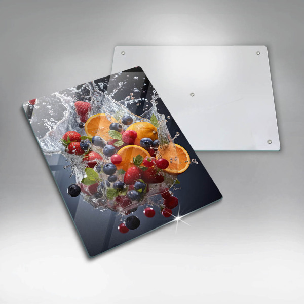 Protection plaque induction Fruits dans l'eau