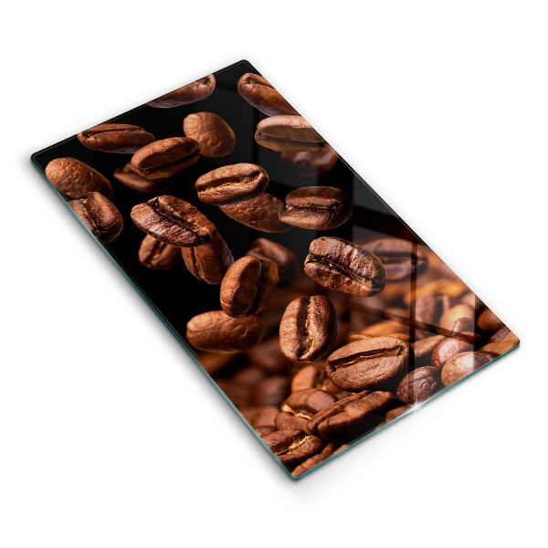 Protection plaque induction Grains de café bruns