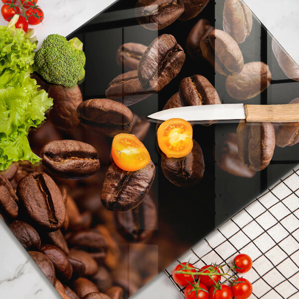 Protection plaque induction Grains de café bruns