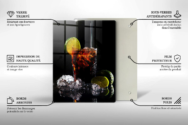 Protection plaque induction Boisson terreuse avec de la glace