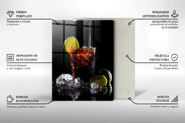 Protection plaque induction Boisson terreuse avec de la glace