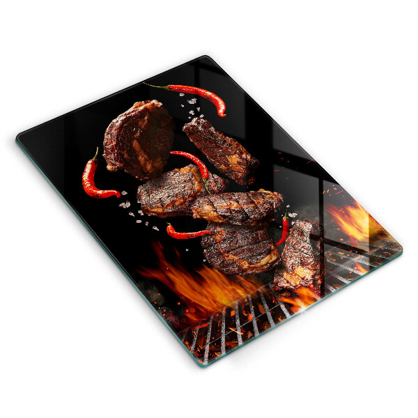 Protection plaque induction Viande sur le grill