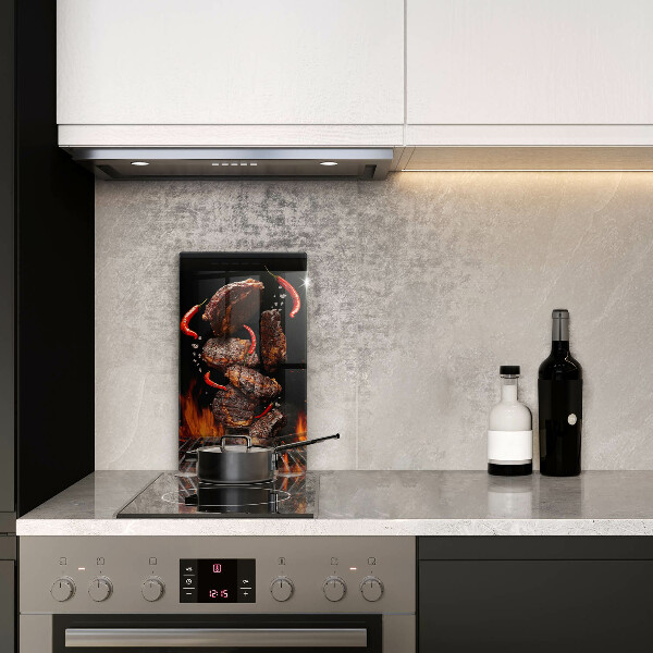 Protection plaque induction Viande sur le grill