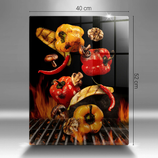 Protection plaque induction Légumes grillés