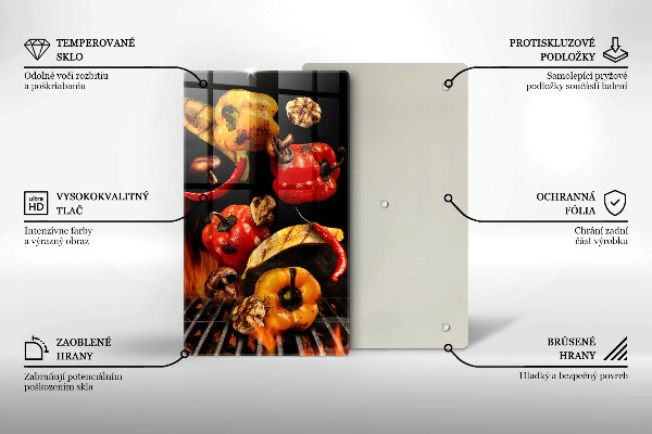 Protection plaque induction Légumes grillés